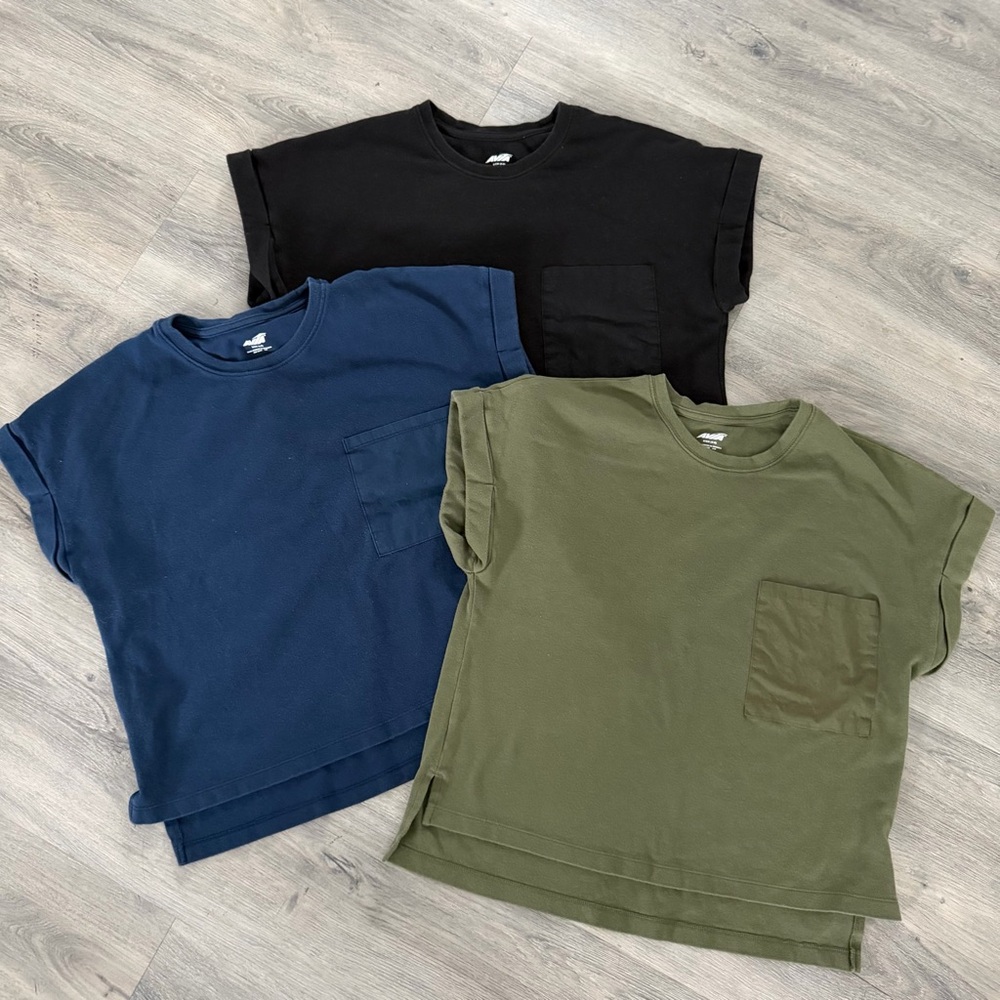 Olive, Navy and Black Casual T-Shirts